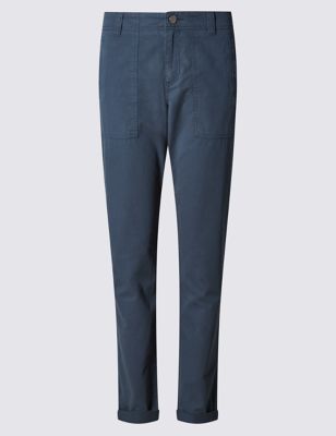Pocket Cargo Tapered Leg Trousers